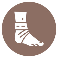 Ankle Swelling Vector Icon