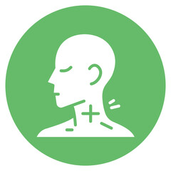 Neck Stiffness Vector Icon