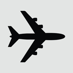 Obraz premium Plane simple icon. Vector illustration