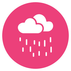 Heavy Rain Clouds Vector Icon