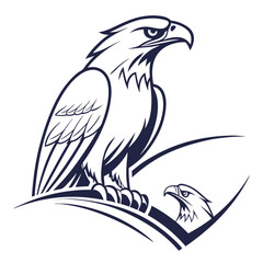 eagle on a white background