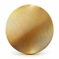 Fototapeta premium Abstract gold circle lines isolated on transparent background 