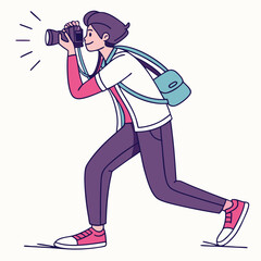 running man vector illustration