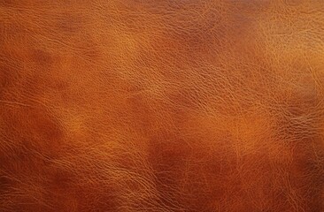 Close-up view of rich. textured brown leather showcasing its natural grain and softness. ideal for upholstery or fashion design. with subtle light reflections enhancing its depth