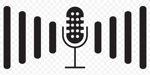 Microphone Icons set. variant microphone icon. Karaoke mic. Podcast microphone. web and mobile icons. vector illustration. EPS 10.