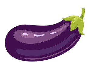 Fototapeta premium eggplant cartoon vector illustration