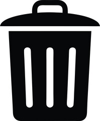 Bin simple icon for website. Vector