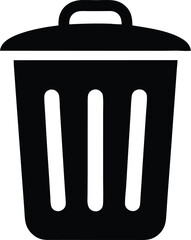Bin simple icon for website. Vector