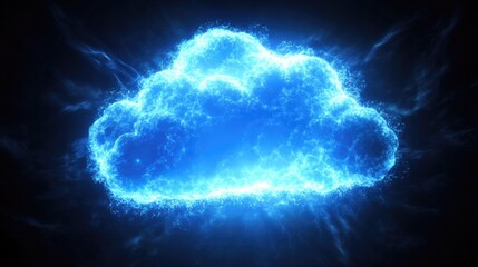 Obraz premium Luminous Cloud Computing: Digital Transformation and Innovation