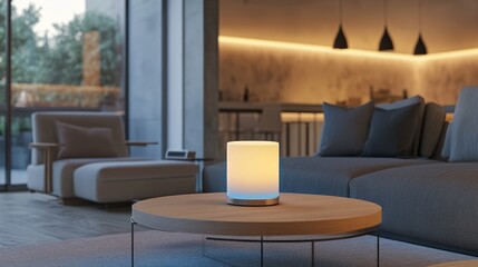 Illuminated Living Room: Ambient Lighting Design