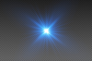 Obraz premium Magic sparkling star and light effect. Vector EPS10