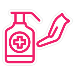 Vector Design Hand Sanitizer Icon Style