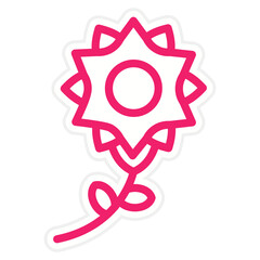 Vector Design Flower Icon Style