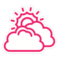 Vector Design Cloudy Icon Style