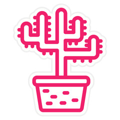 Vector Design Cactus Icon Style