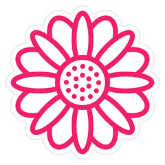Vector Design Daisy Icon Style