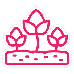 Vector Design Planting Icon Style