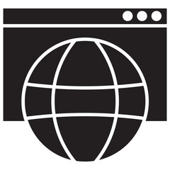 Web Development Glyph Icon