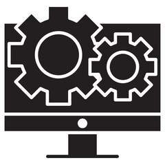Web Development Glyph Icon
