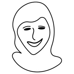 face of a woman