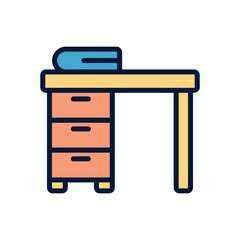 Desk Vector icon
