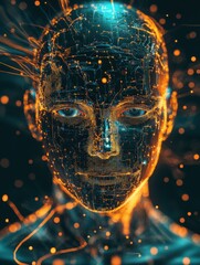 The complexity of digital ethics background. generative AI