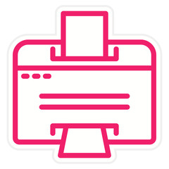 Vector Design Printer Icon Style