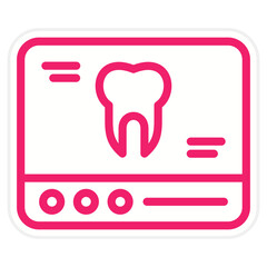 Tooth Xray Icon Style