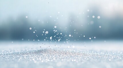Sparkling Winter Snow Scene.
