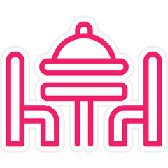 Dinner Table Icon Style