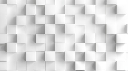 pattern of squares on white background isolated with white highlights, png illustration