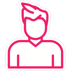 Naklejka premium Father Icon Style