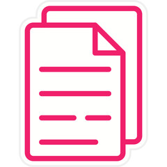 Obraz premium Paper Icon Style