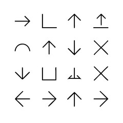 Arrow Direction Icons Set
