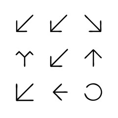 Arrow Direction Icons Set