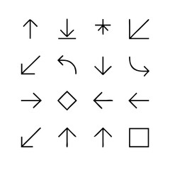 Arrow Direction Icons Set