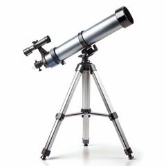 telescope on a white background
