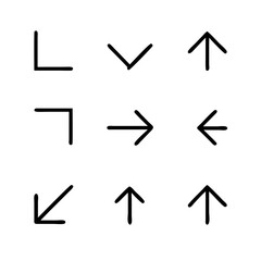 Arrow Direction Icons Set