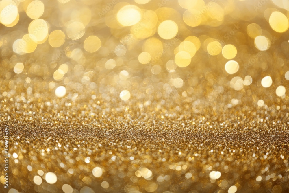 Fototapete Sparkling golden surface with shimmering lights creating a festive atmosphere during a celebration event