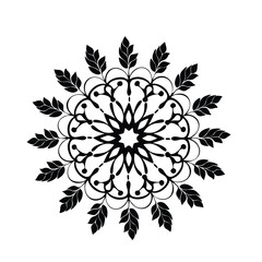 black and white flower