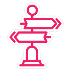 Directional Sign Icon Style