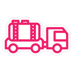 Oil Tanker Icon Style