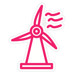 Wind Power Icon Style