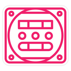 Electric Meter Icon Style