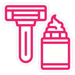 Shaving Cream Icon Style