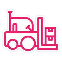 Forklift Icon Style