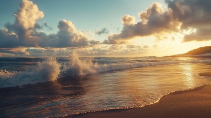 Fototapeta premium perfect sky and water of ocean