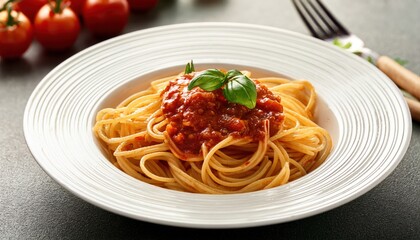 spaghetti with tomato sauce
