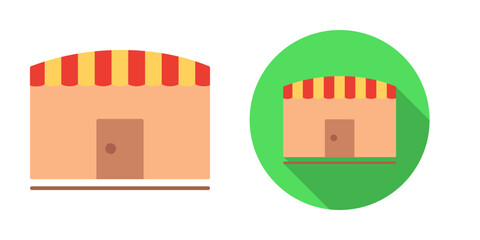 Unique Shop Vector Icon