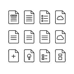 Document Icons Vector
